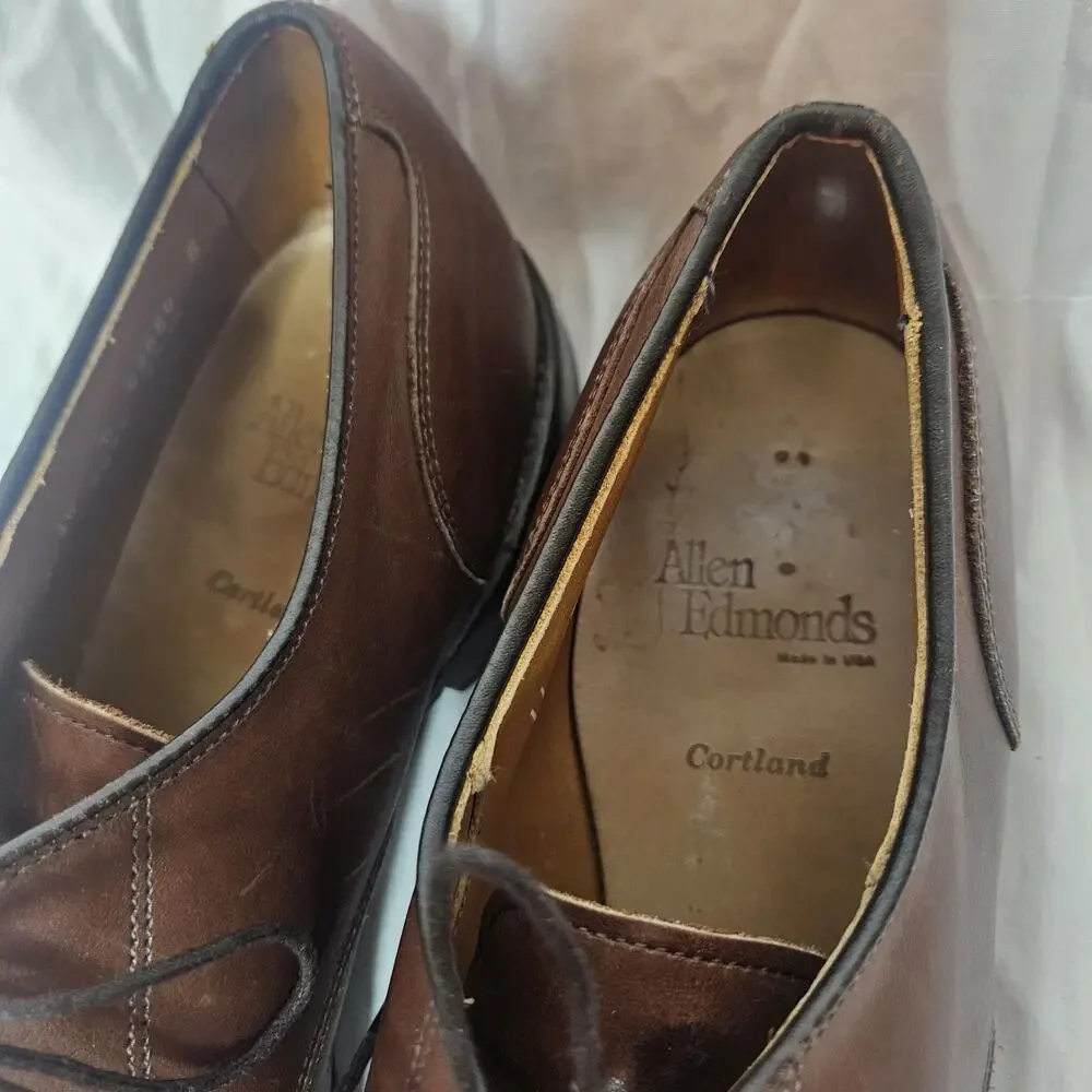 Allen Edmonds Brown Cap Dress Shoes Mens Size 11 D